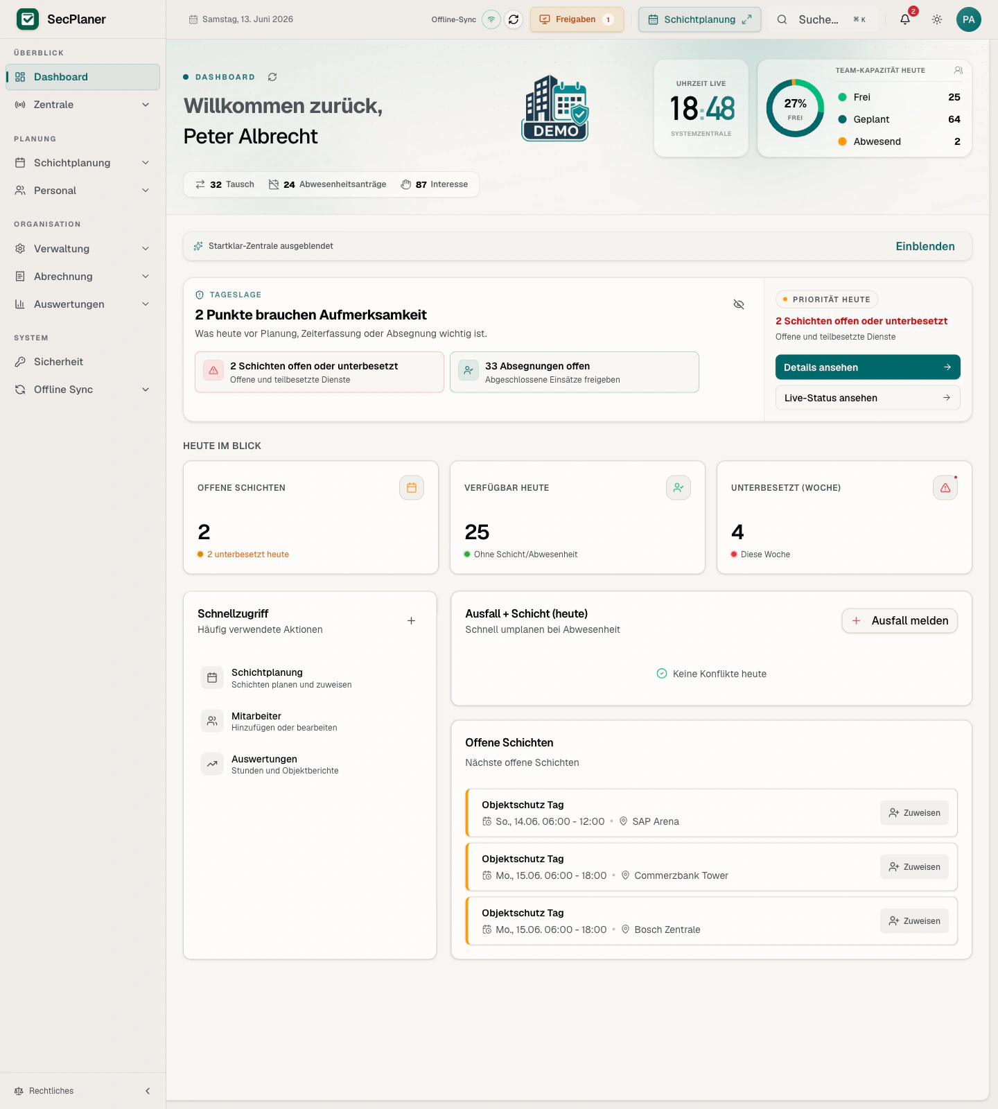 Administrator-Zentrale